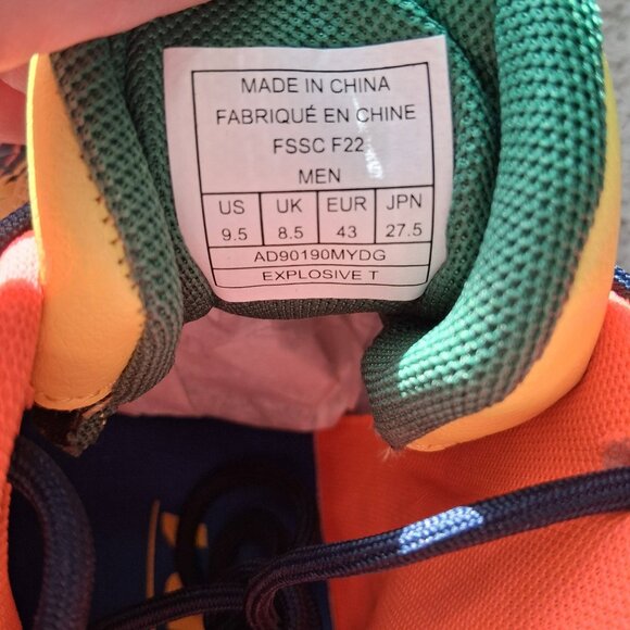 Men's AND1 Explosive T Multi Color Basketball Shoes Size 9.5 NIB AD90190MYDG - Picture 4 of 6